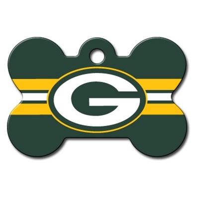 Green Bay Packers Bone ID Tag - staygoldendoodle.com