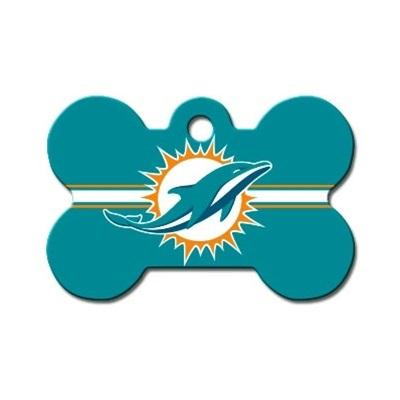 Miami Dolphins Bone ID Tag - staygoldendoodle.com