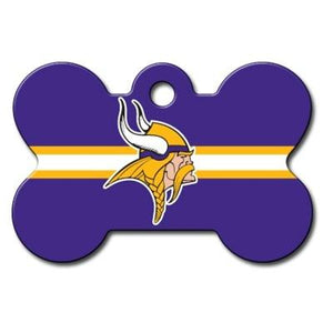 Minnesota Vikings Bone ID Tag - staygoldendoodle.com