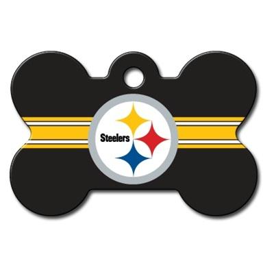 Pittsburgh Steelers Bone ID Tag - staygoldendoodle.com