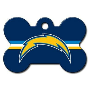 Los Angeles Chargers Bone ID Tag - staygoldendoodle.com