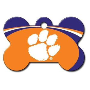 Clemson Tigers Bone ID Tag - staygoldendoodle.com