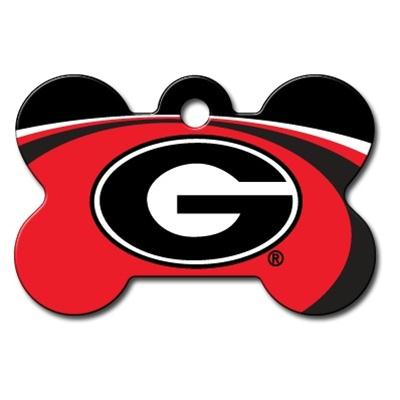 Georgia Bulldogs Bone ID Tag - staygoldendoodle.com