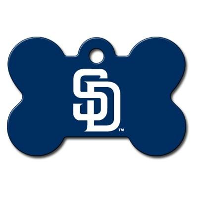 San Diego Padres Bone ID Tag - staygoldendoodle.com