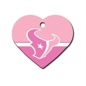 Houston Texans Heart ID Tag - staygoldendoodle.com