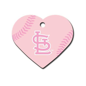 St. Louis Cardinals Heart ID Tag - staygoldendoodle.com