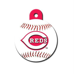 Cincinnati Reds Circle ID Tag - staygoldendoodle.com