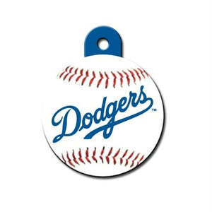 Los Angeles Dodgers Circle ID Tag - staygoldendoodle.com