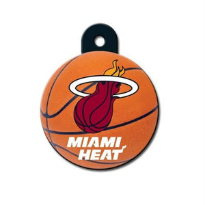 Miami Heat Circle ID Tag - staygoldendoodle.com