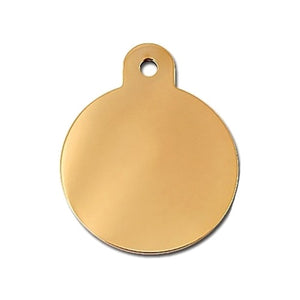 Large Polished Circle ID Tag - staygoldendoodle.com