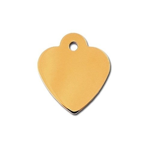 Small Polished Heart ID Tag - staygoldendoodle.com