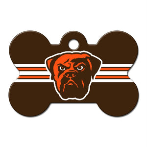 Cleveland Browns Bone ID Tag - staygoldendoodle.com