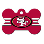 San Francisco 49ers Bone ID Tag - staygoldendoodle.com