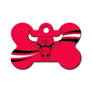 Chicago Bulls Bone ID Tag - staygoldendoodle.com