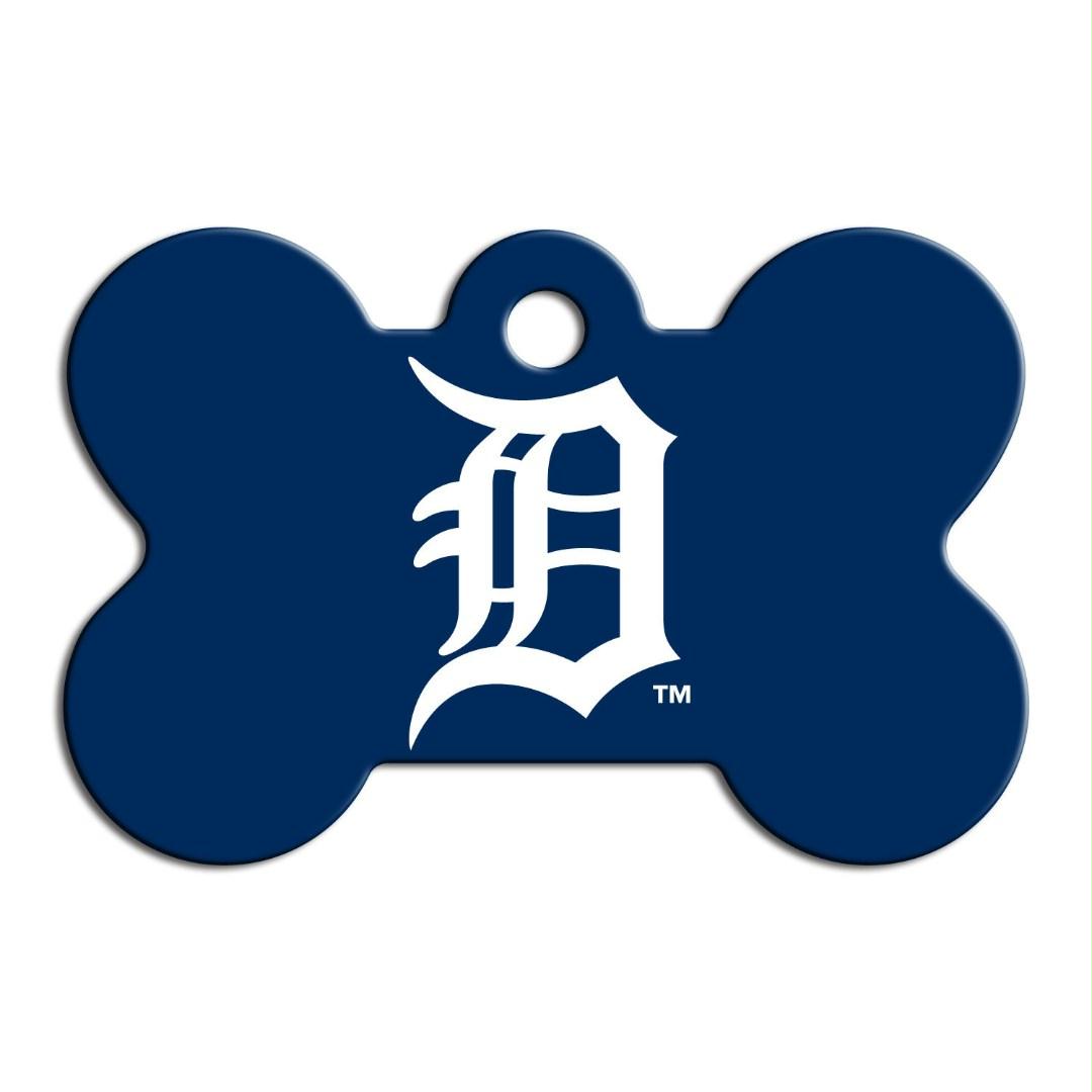 Detroit Tigers Bone ID Tag - staygoldendoodle.com