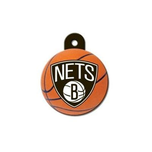 Brooklyn Nets Circle ID Tag - staygoldendoodle.com