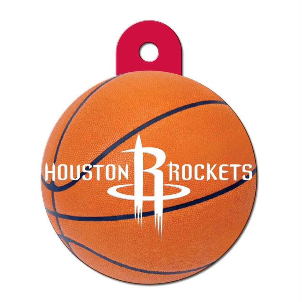Houston Rockets Circle ID Tag - staygoldendoodle.com