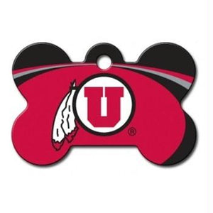 Utah Utes Bone ID Tag - staygoldendoodle.com