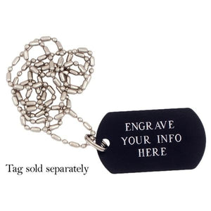 Military ID Tag Chain Necklace - staygoldendoodle.com