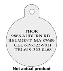 New Jersey Devils Large Circle ID Tag - staygoldendoodle.com