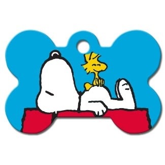 Snoopy House Large Bone ID Tag - staygoldendoodle.com
