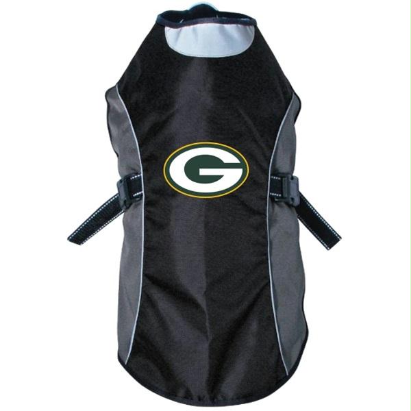Green Bay Packers Water Resistant Reflective Pet Jacket - staygoldendoodle.com