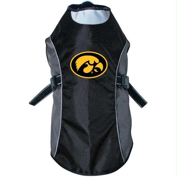 Iowa Hawkeyes Water Resistant Reflective Pet Jacket - staygoldendoodle.com