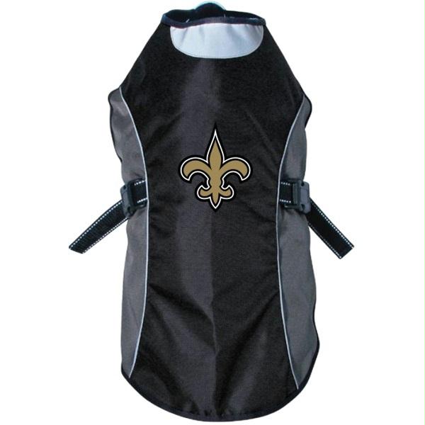 New Orleans Saints Water Resistant Reflective Pet Jacket - staygoldendoodle.com