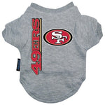 San Francisco 49ers Heather Grey Pet T-Shirt - XL