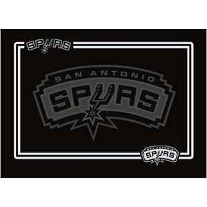 San Antonio Spurs Black Pet Bowl Mat - staygoldendoodle.com