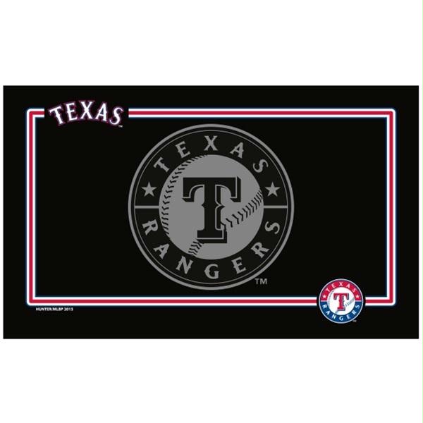 Texas Rangers Black Pet Bowl Mat - staygoldendoodle.com