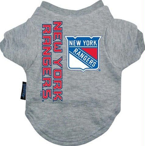 New York Rangers Dog Tee Shirt - staygoldendoodle.com