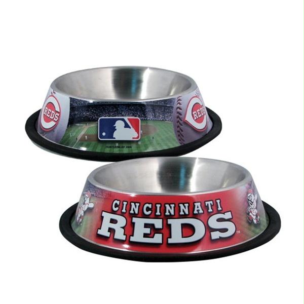 Cincinnati Reds Dog Bowl - staygoldendoodle.com