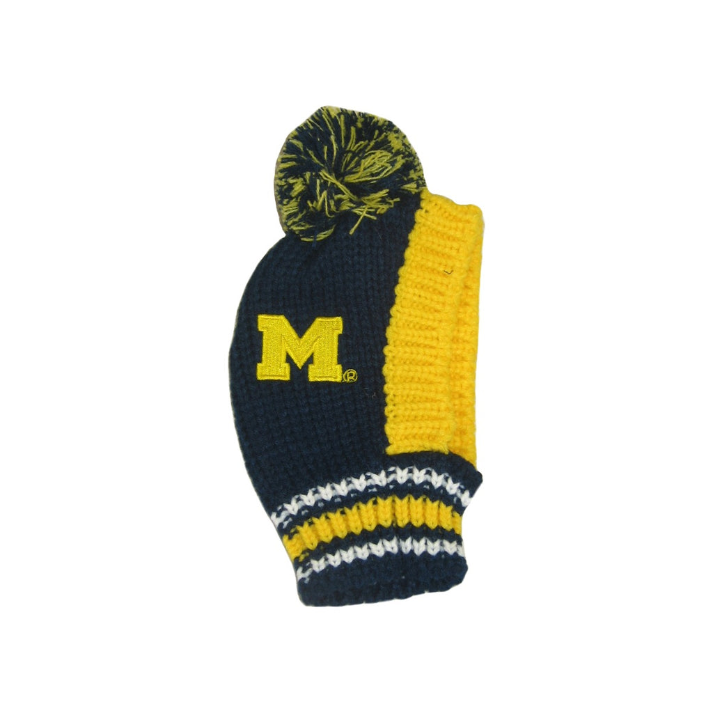 Michigan Wolverines Pet Knit Hat - staygoldendoodle.com