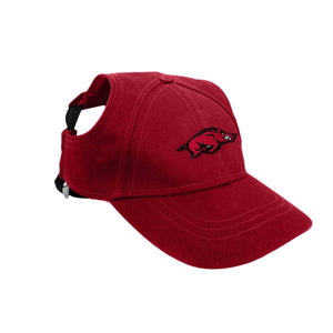 Arkansas Razorbacks Pet Baseball Hat - staygoldendoodle.com