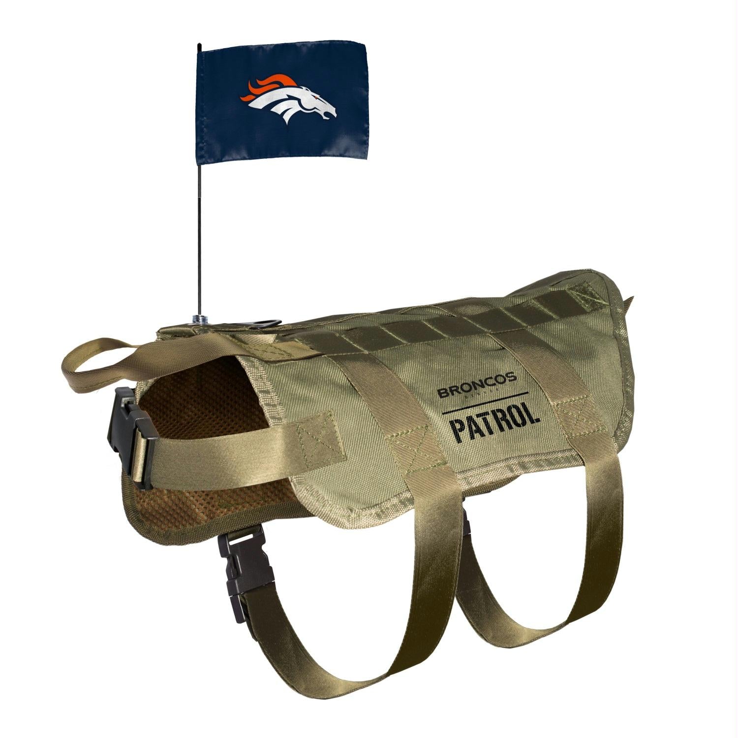 Denver Broncos Pet Tactical Vest - staygoldendoodle.com