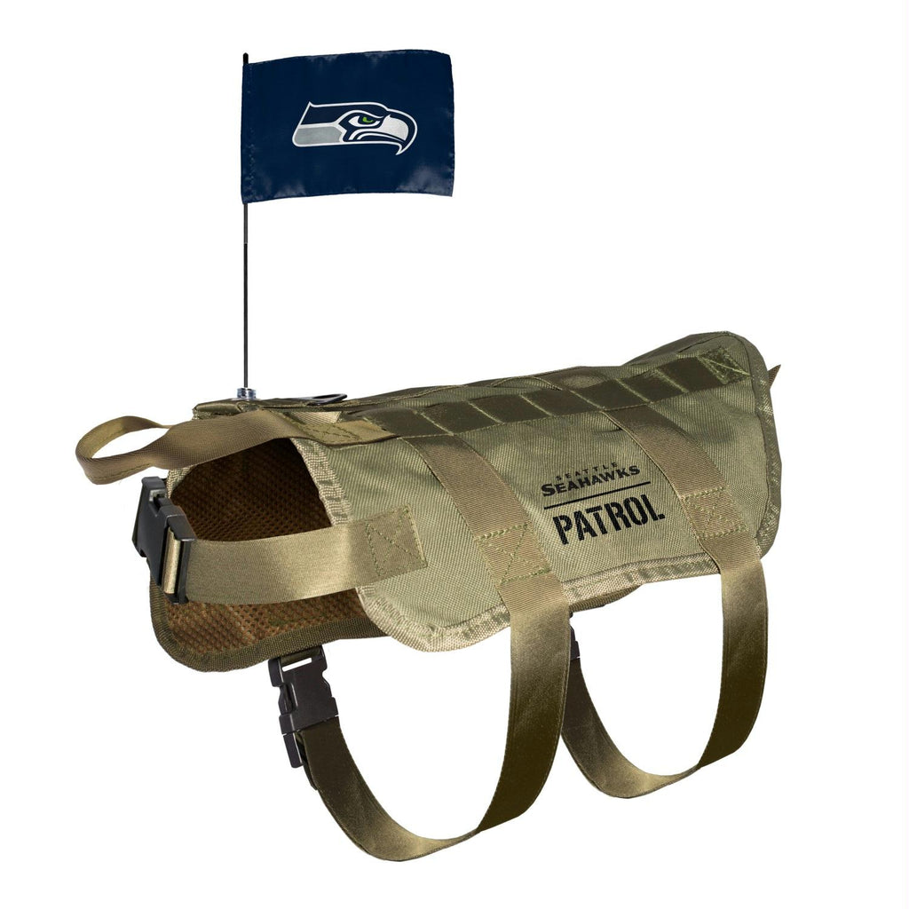 Seattle Seahawks Pet Tactical Vest - staygoldendoodle.com