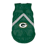 Green Bay Packers Pet Puffer Vest - staygoldendoodle.com