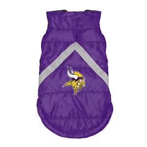 Minnesota Vikings Pet Puffer Vest - staygoldendoodle.com