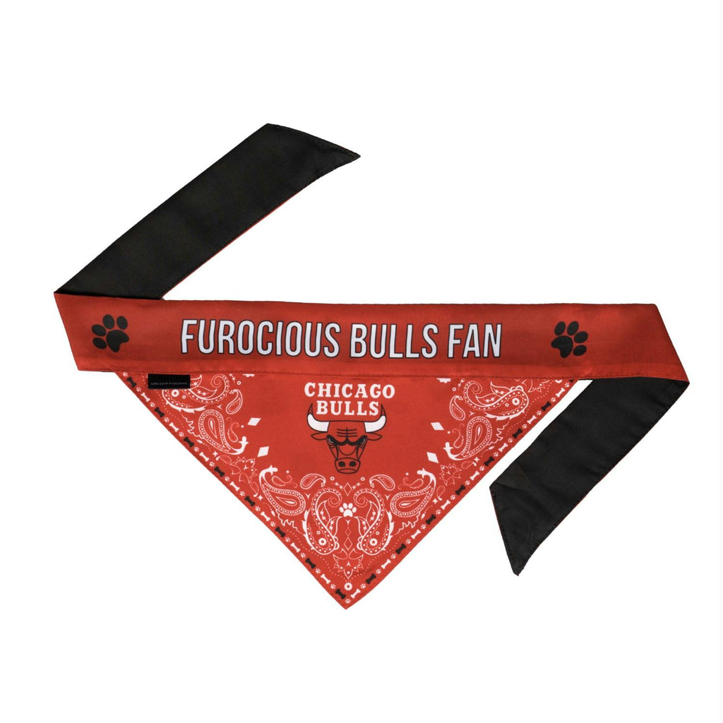 Chicago Bulls Pet Reversible Paisley Bandana - staygoldendoodle.com