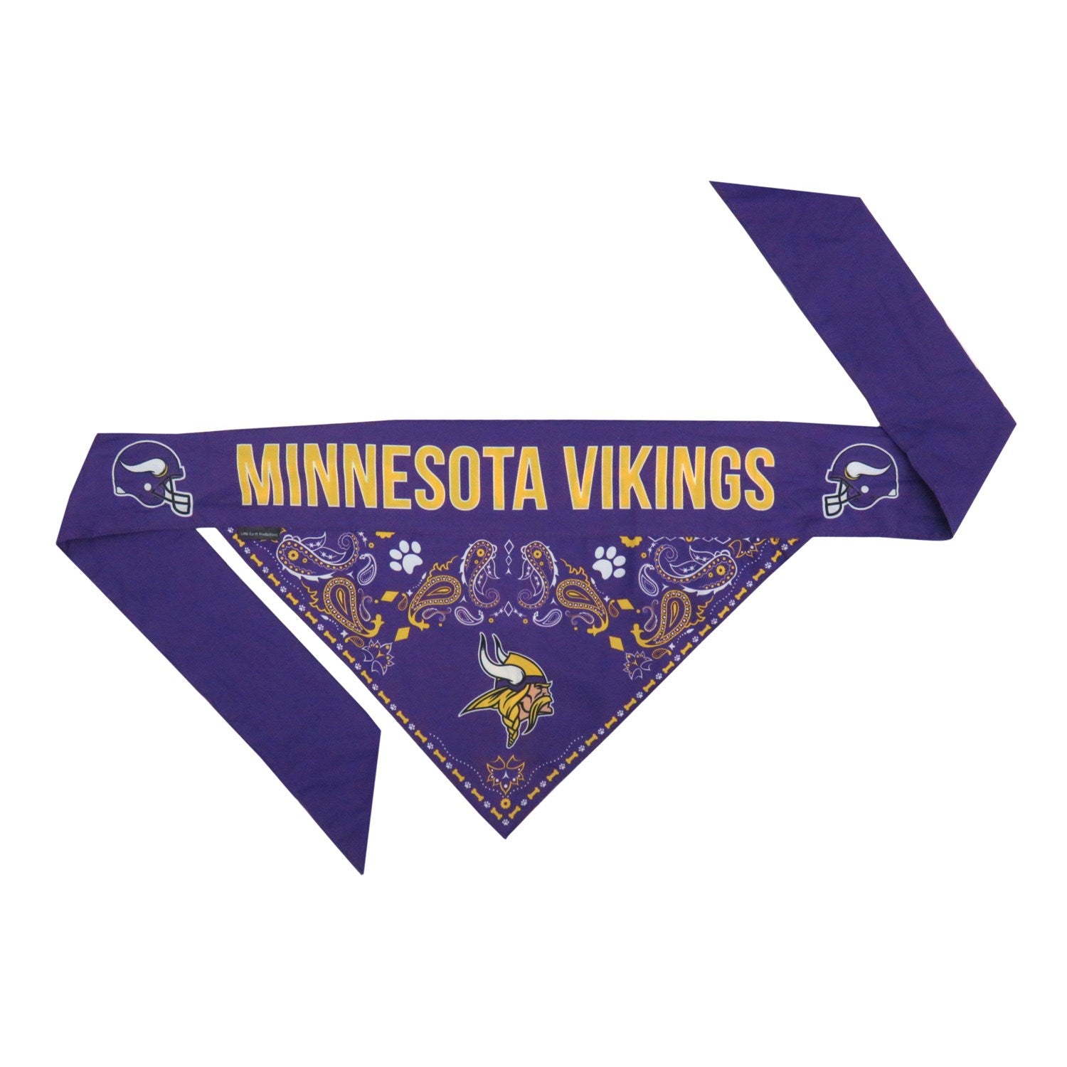 Minnesota Vikings Pet Reversible Paisley Bandana - staygoldendoodle.com