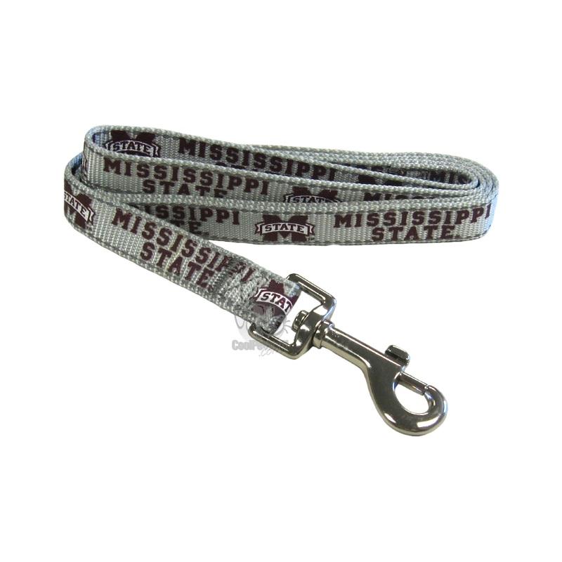 Mississippi State Bulldogs Pet Reflective Nylon Leash - staygoldendoodle.com