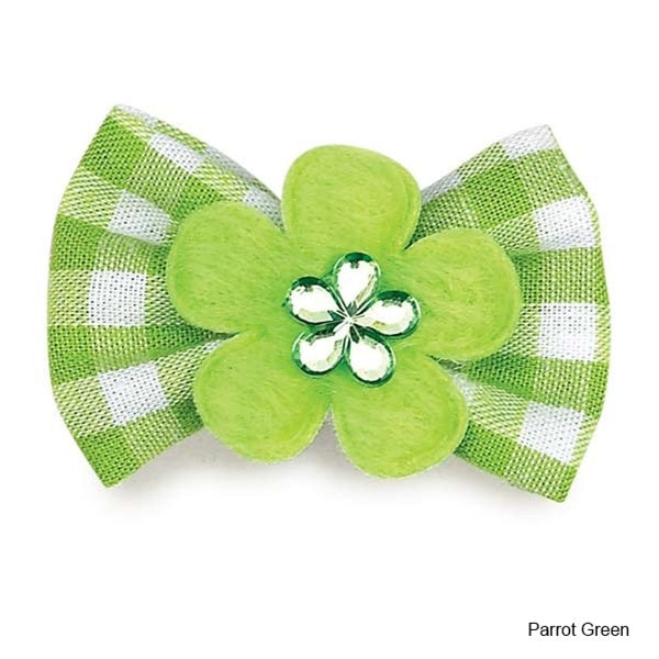 Aria Gingham Dog Bows - staygoldendoodle.com