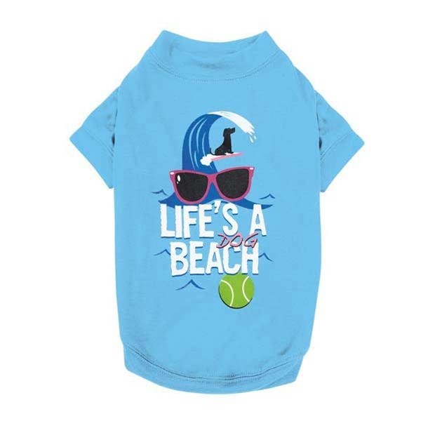 Life's A Dog Beach T-Shirt - staygoldendoodle.com