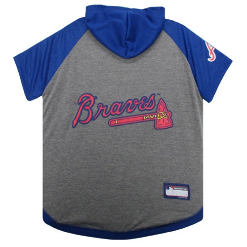 Atlanta Braves Pet Hoodie T-Shirt - staygoldendoodle.com