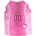 Chicago Bulls Pink Pet Jersey - staygoldendoodle.com