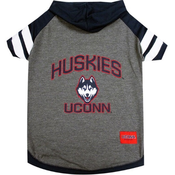 UConn Huskies Pet Hoodie T-Shirt - X-Small