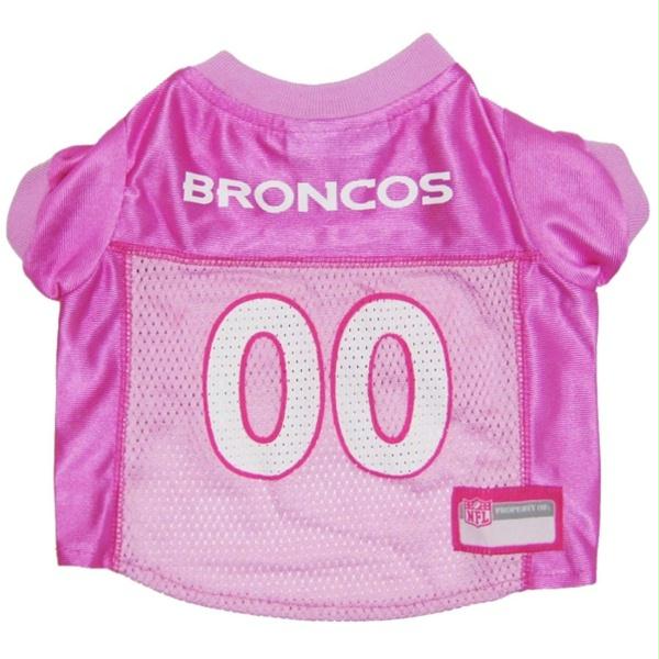 Denver Broncos Pink Dog Jersey - staygoldendoodle.com