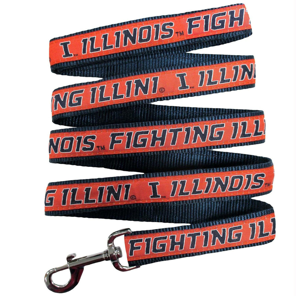 Illinois Fighting Illini Pet Leash by Pets First - staygoldendoodle.com