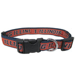 Illinois Fighting Illini Pet Collar by Pets First - staygoldendoodle.com